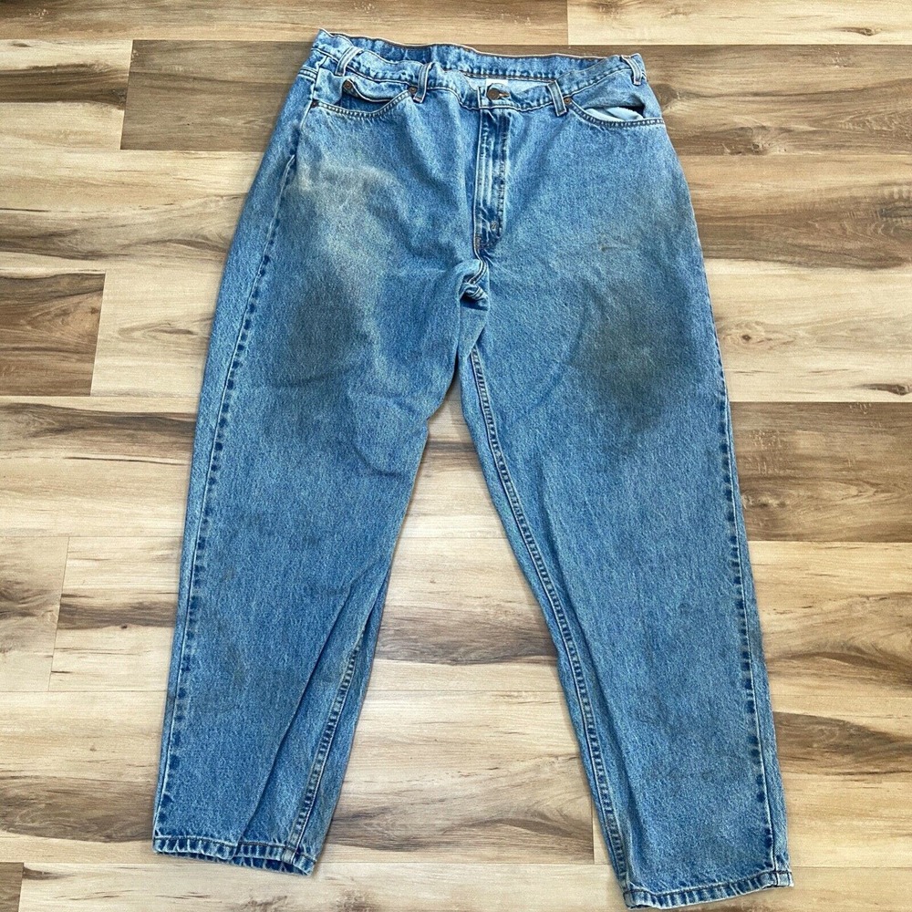Vintage Levi's 560 Mens Jeans 40 x 30 Orange Tab Loose Stone Wash Tapered Leg